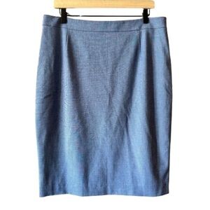 Women's Plus 14 Antonio Melani Chambray Pencil Skirt Back Slit